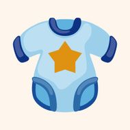 Baby clothes theme elements N91