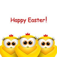 Funny Easter chicks N2