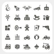 Toy icons set N2