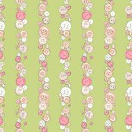 Strips of hand drew buttons N7