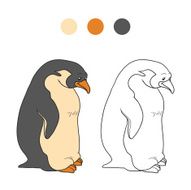 Coloring book (penguin) N5