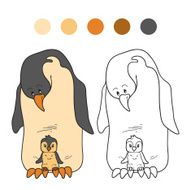 Coloring book (penguin) N6