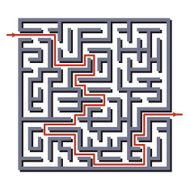 Maze labyrinth with answer N2