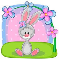 Bunny with flowers N5