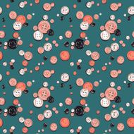 hand drawn colorful buttons pattern N4