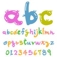 Lovely colorful font N2