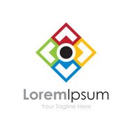 Partnership team brainstorming ideas bussiness element icon logo