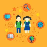 Set of family planning and vacation infographic design elements vector N2
