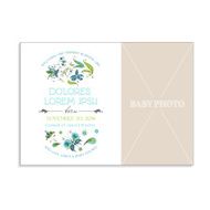 Baby girl arrival card N7