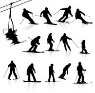 Ski Silhouettes