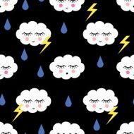 Cute baby shower vector background N2