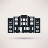 Kindergarten Icon in the flat style Vector