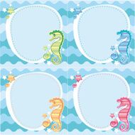 backgrounds of seahorses