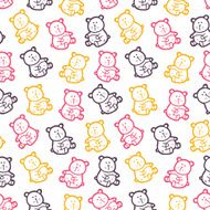 baby bears toys pattern N2