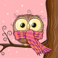 Owl on a brunch