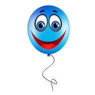 Blue shiny balloon
