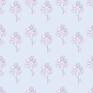 Seamless pattern with cartoon insects N2