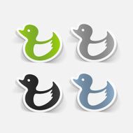 realistic design element duck N20