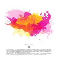 Vector watercolor template N74
