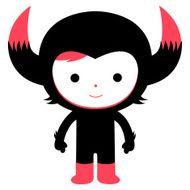 hello horn feral character costume