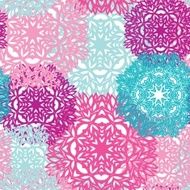 Seamless pattern with abstract hand drawn flowers N10