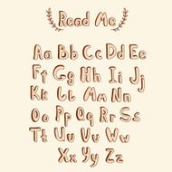 Cute vector doodle alphabet
