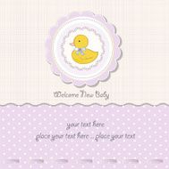 Baby girl shower card N82