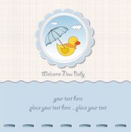 baby shower card with duck toy N9