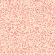 Kids and toys pattern N10