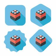 bricks toy flat icon with long shadow eps10 N64