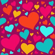 Seamless pattern with hearts N3