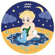 Children&#039;s Aquarius zodiac sign