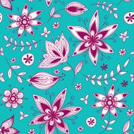 Seamless texture with flowers N5