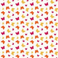 Seamless with butterflies Vector illustration