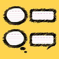 doodle speech bubble