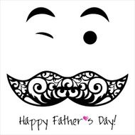 Father`s day card black