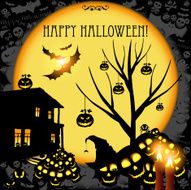 Halloween vector icons set N19