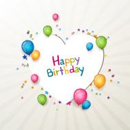 Vector Happy Birthday Greeting Card N29