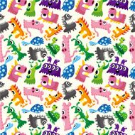 seamless monster pattern N9