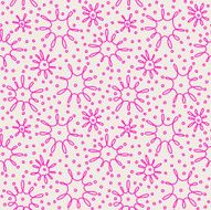 Seamless pattern with doodle flowers N3