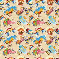 cartoon playground seamless pattern N2