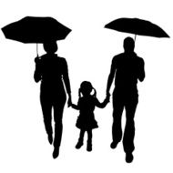 Vector silhouette of family N319
