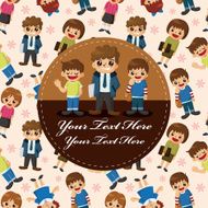 cartoon kid card N11