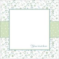 invitation with flowers and white background N5