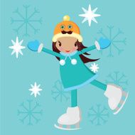 cute Ice Skating girl