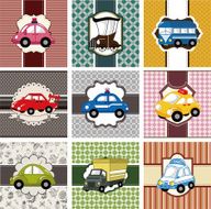 cartoon car card N10