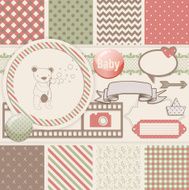 Vintage Design elements for scrapbook N2