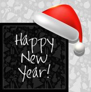 Happy New Year vector card or background N13