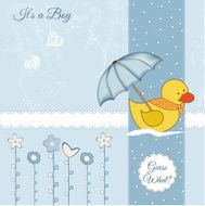 baby shower card with duck toy N10