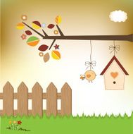 new baby announcement card with chicken N16